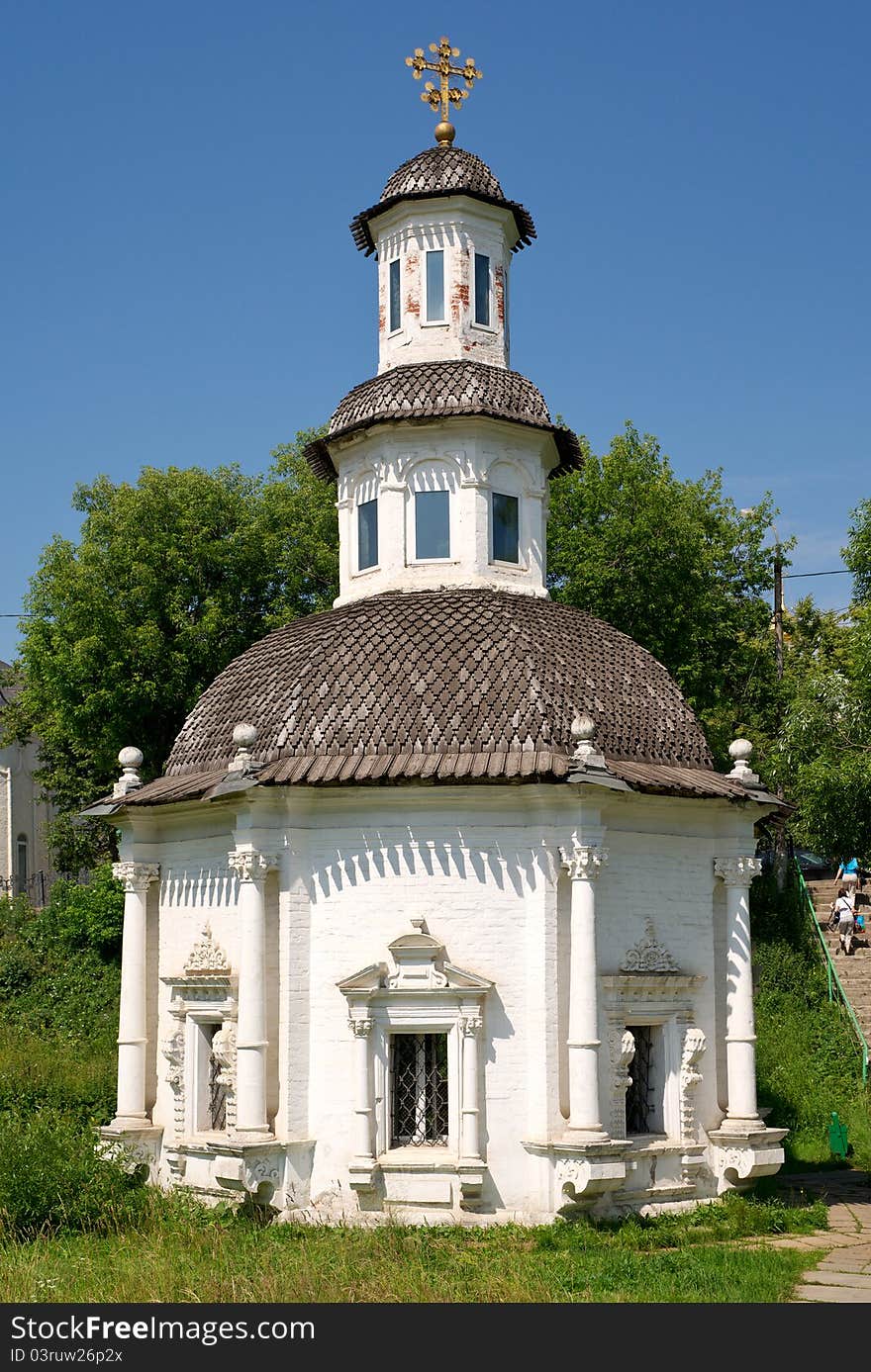 Orthodox chapel in Sergiev Posad city near Moscow, Russia. Orthodox chapel in Sergiev Posad city near Moscow, Russia