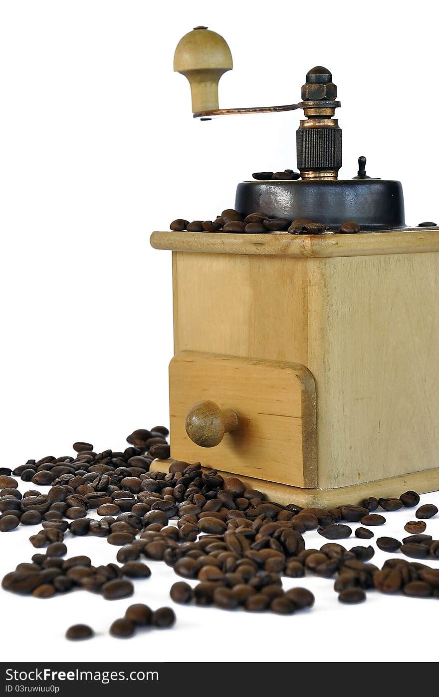 Coffee Grinder And Coffee Beans