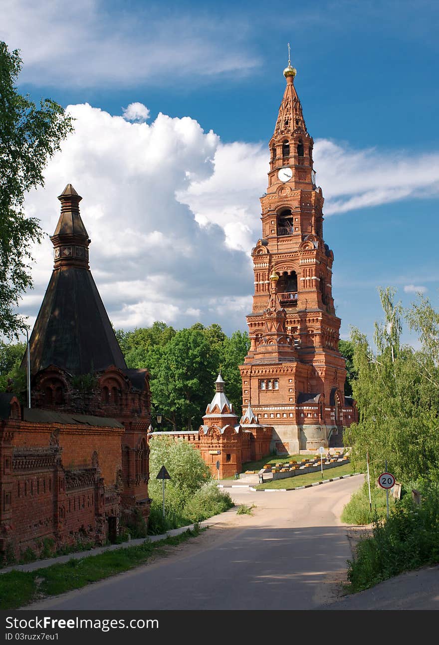 The Chernigovsky Skit Belfry in Sergiev Posad city, Russia. The Chernigovsky Skit Belfry in Sergiev Posad city, Russia