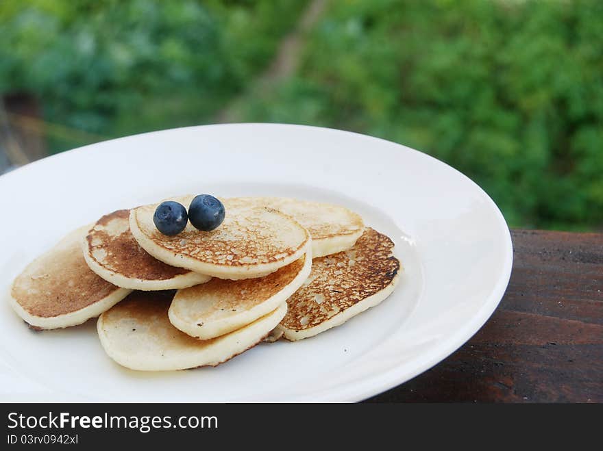 Thick russian pancakes