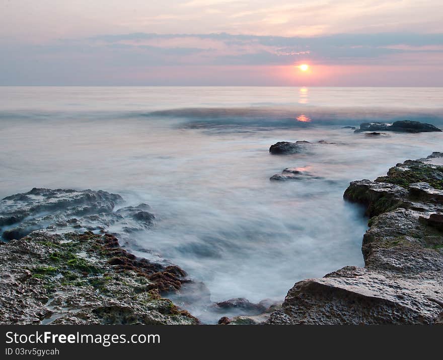 Sunrise at Black sea