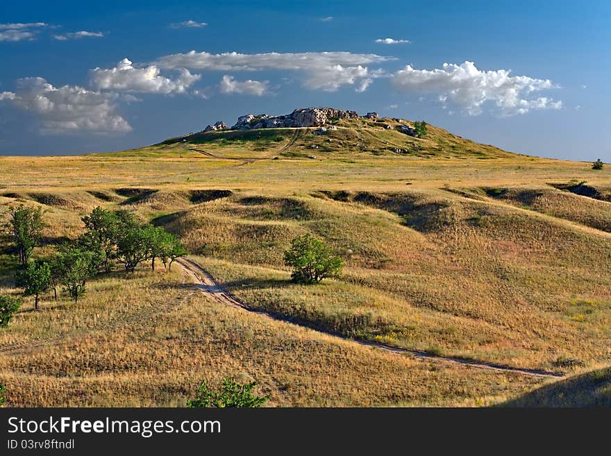 Steppe hill.