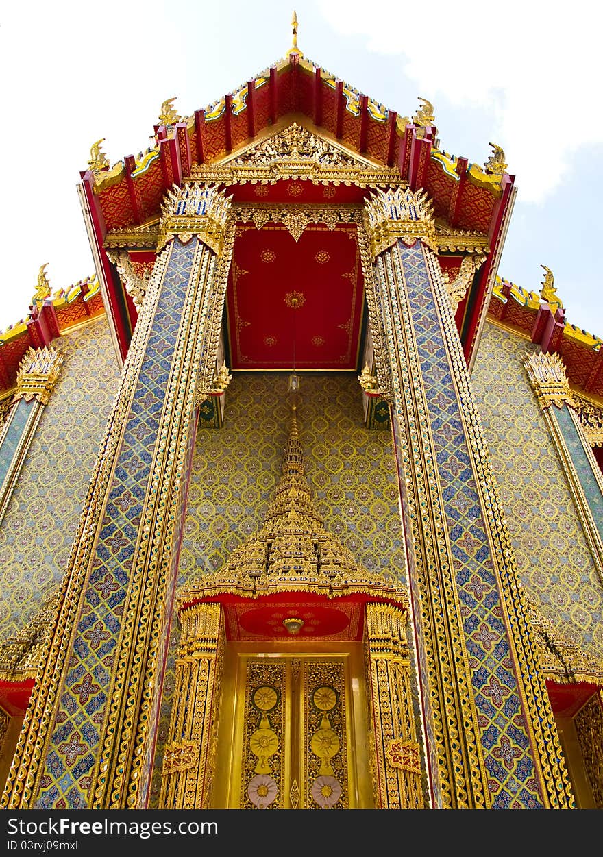 Wat Ratchabophit Temple In Bangkok , Thailand