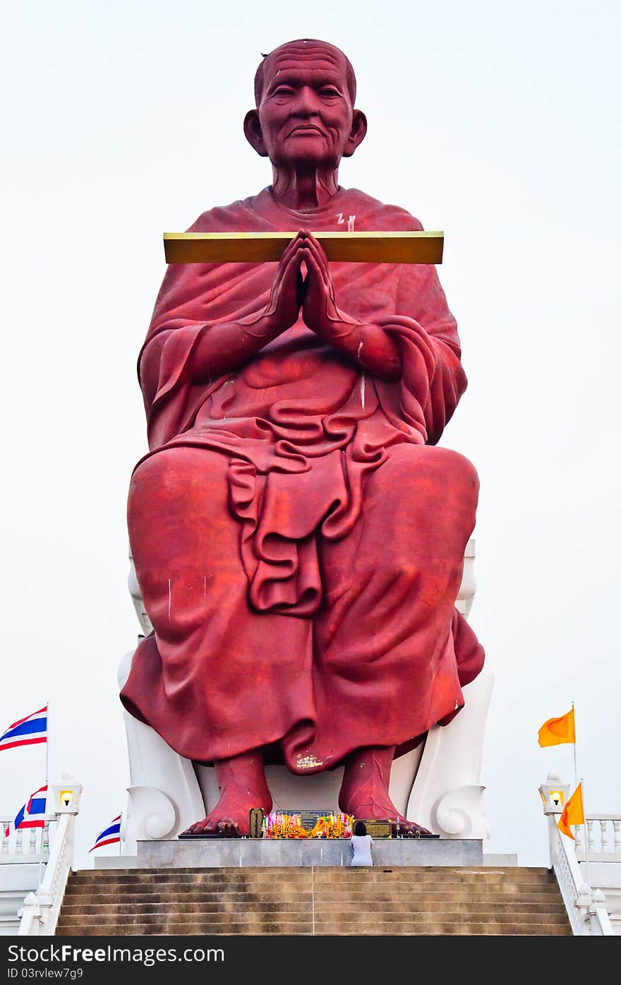 Somdej-toh statue in Phatumtani,thailand. Somdej-toh statue in Phatumtani,thailand