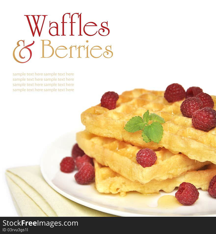 Waffles And Raspberry