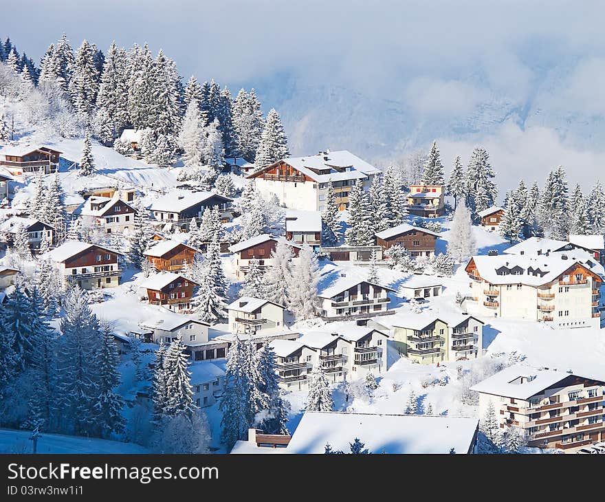 Winter in alps