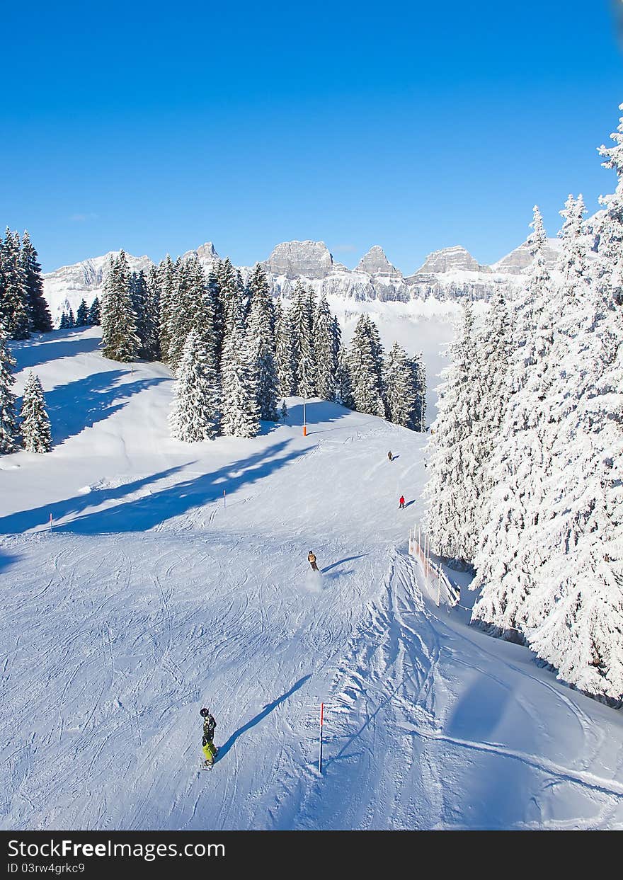 Winter in alps