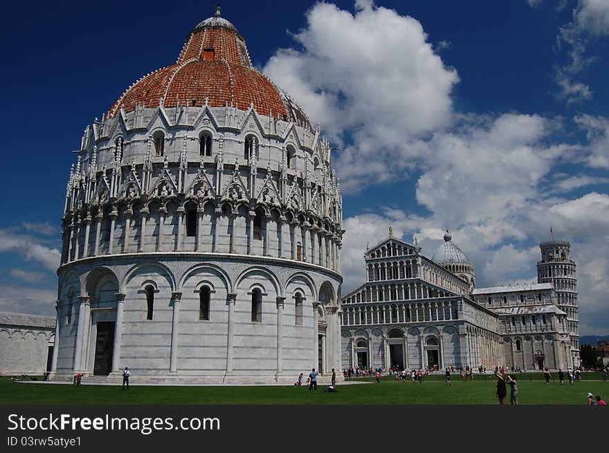 The Piazza dei Miracoli, Pisa, Tuscany, Italy