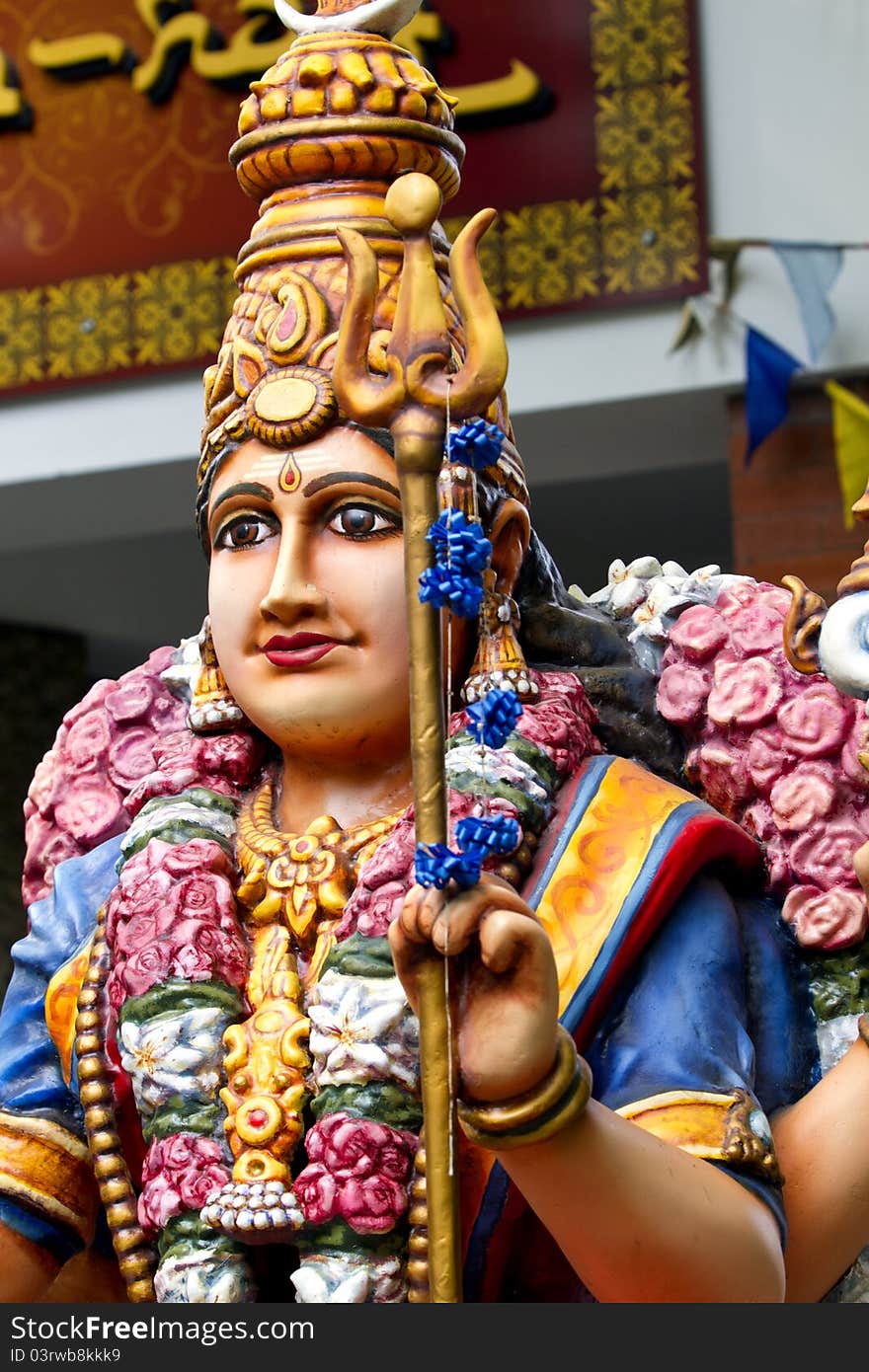 Indian Colored Statue