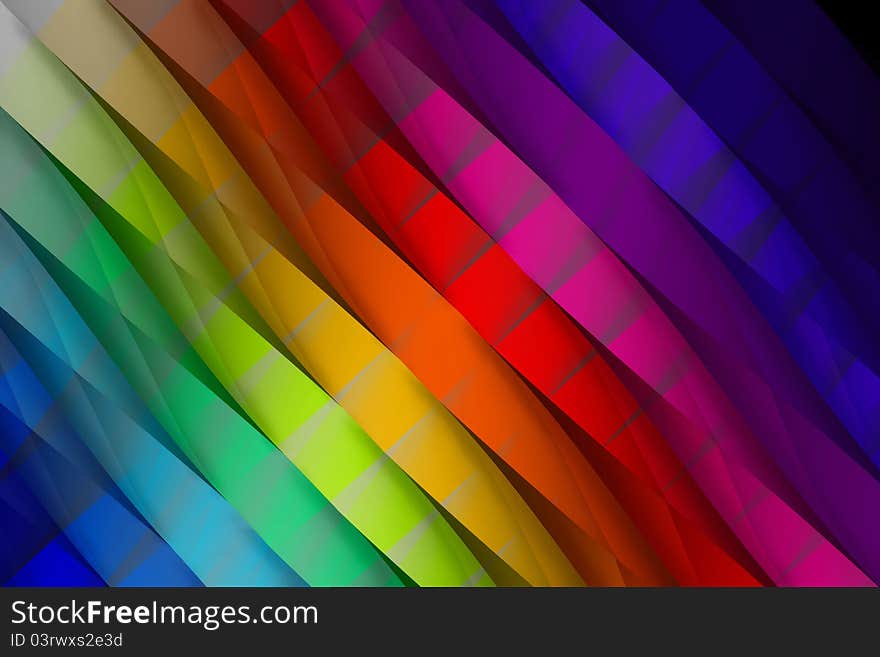 3d Colorful Abstract Background