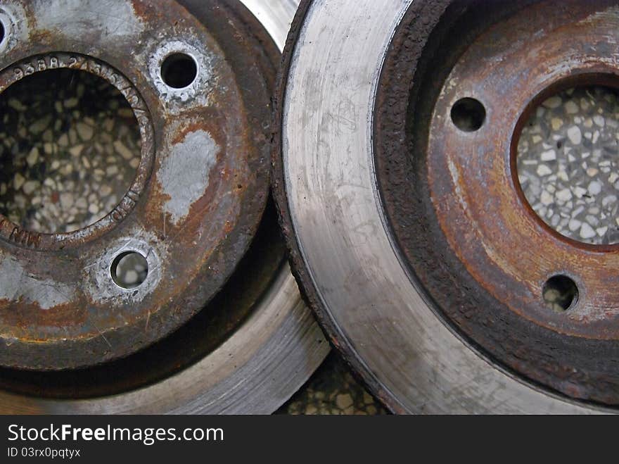 Old Car Brake Discs