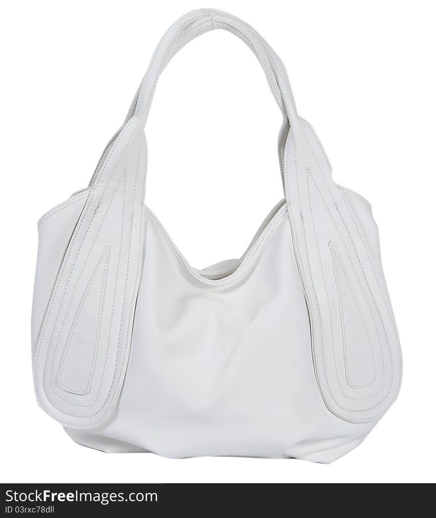 White woman bag