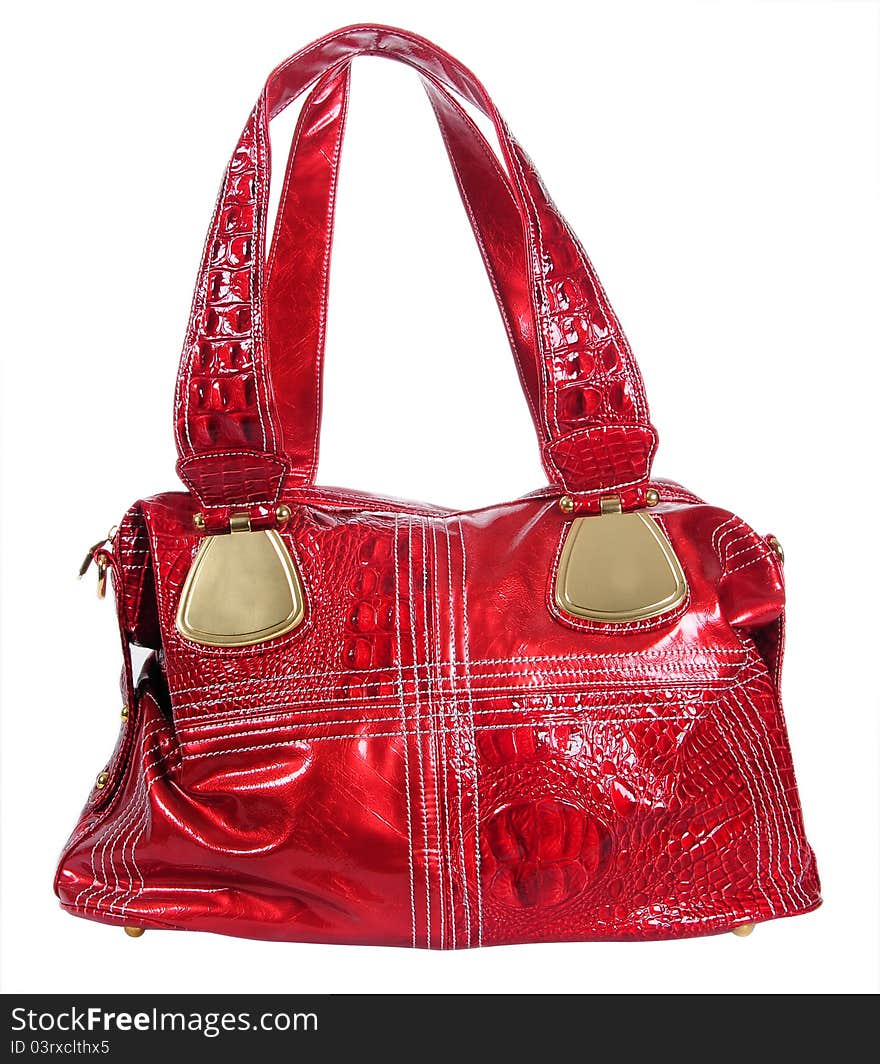 Red woman bag