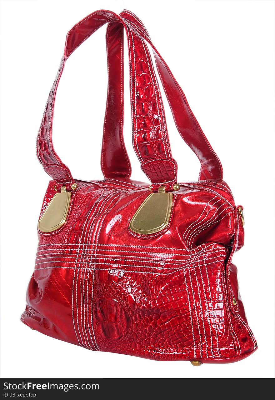 Red woman bag