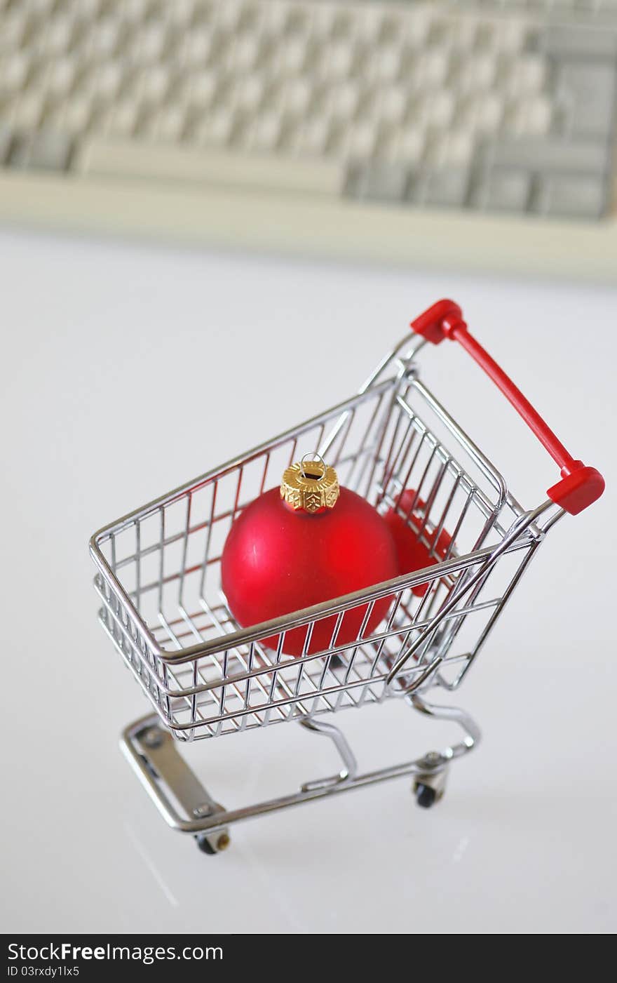 Online shopping in chrismas time. Online shopping in chrismas time