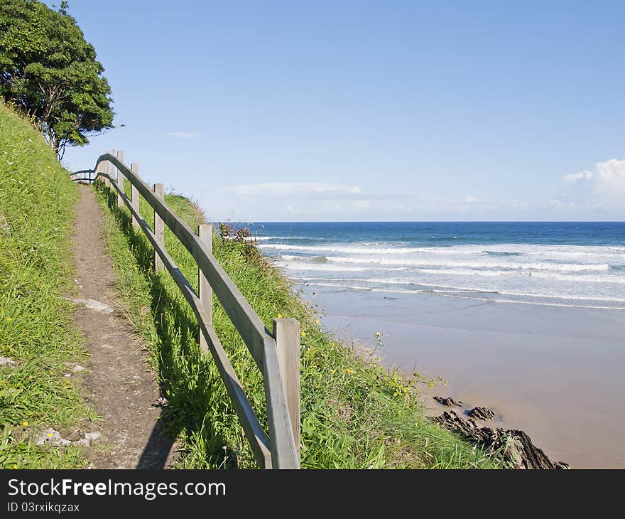 Beach vidiago in asturias, Spain