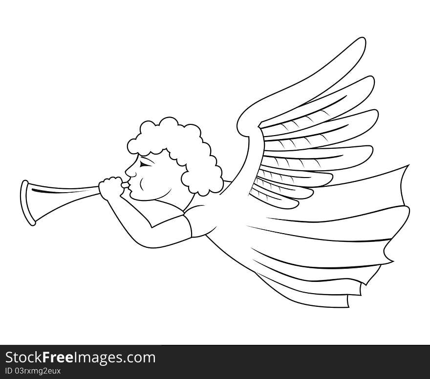 Angel with trumpet