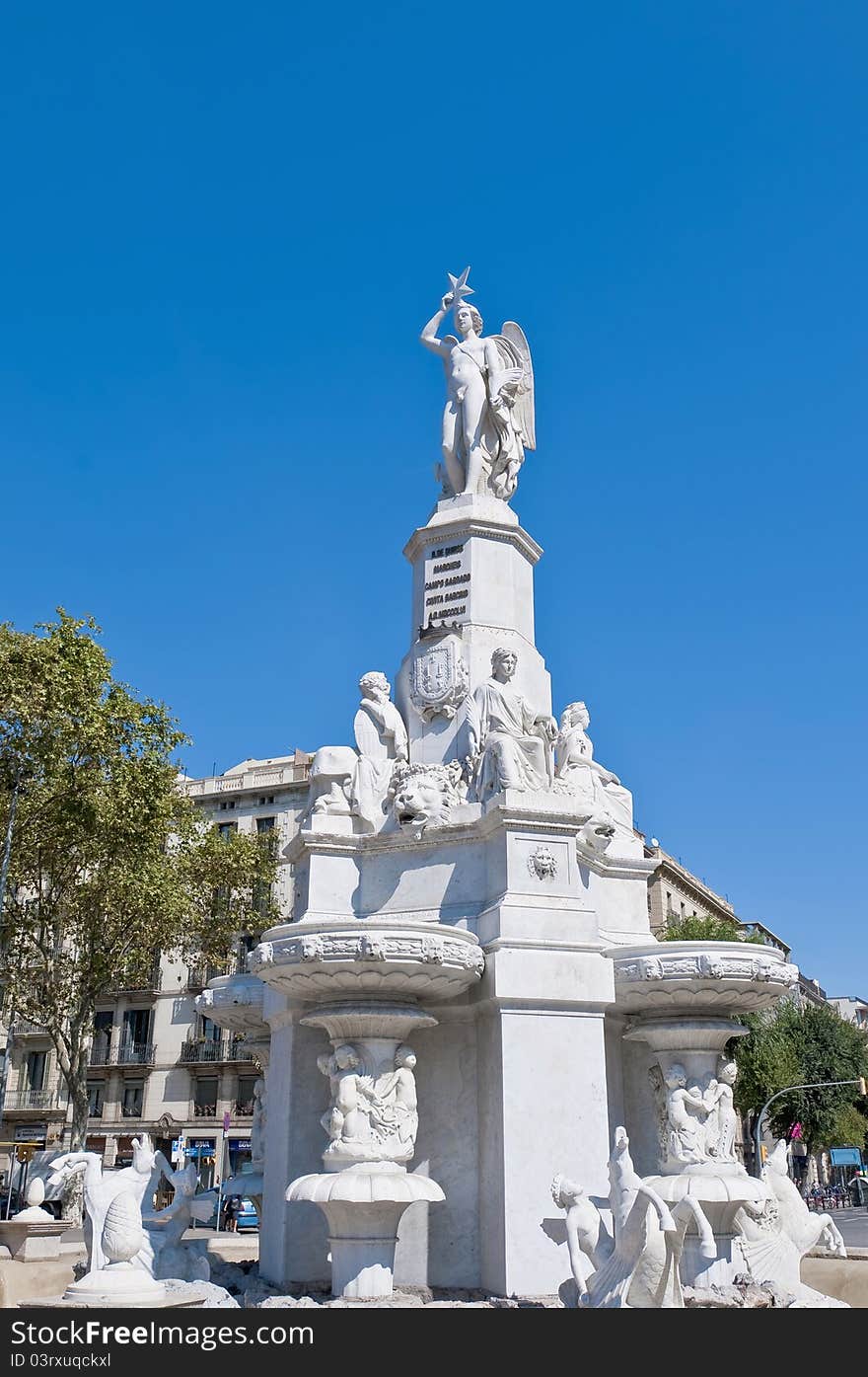 Geni Catala Fountain at Barcelona, Spain