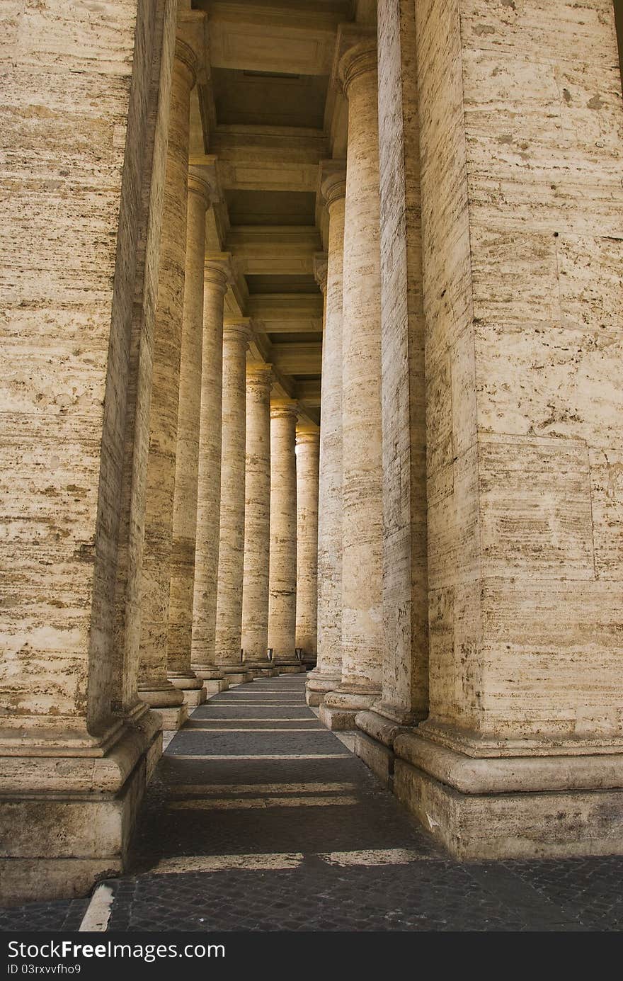 Columns By The Vatican