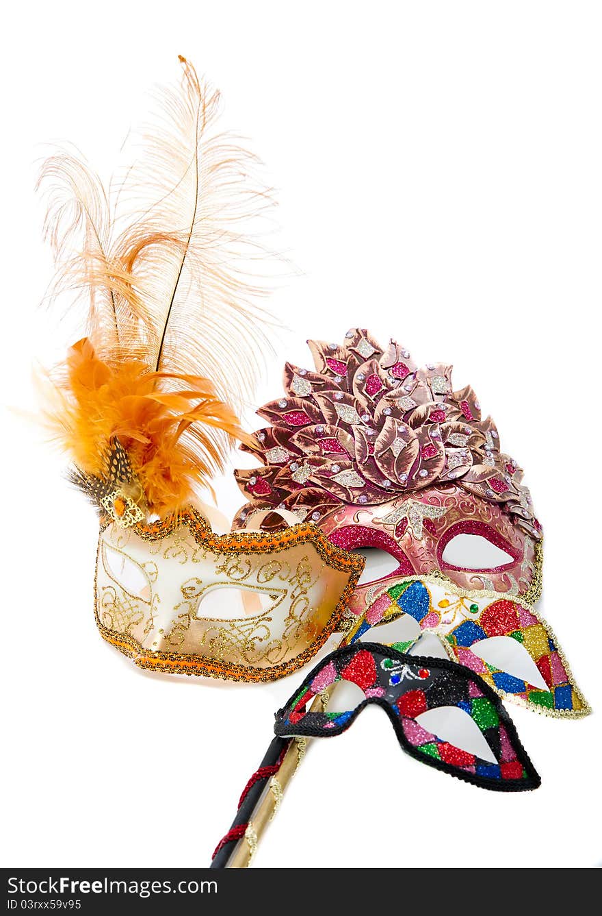 Bright masquerade masks