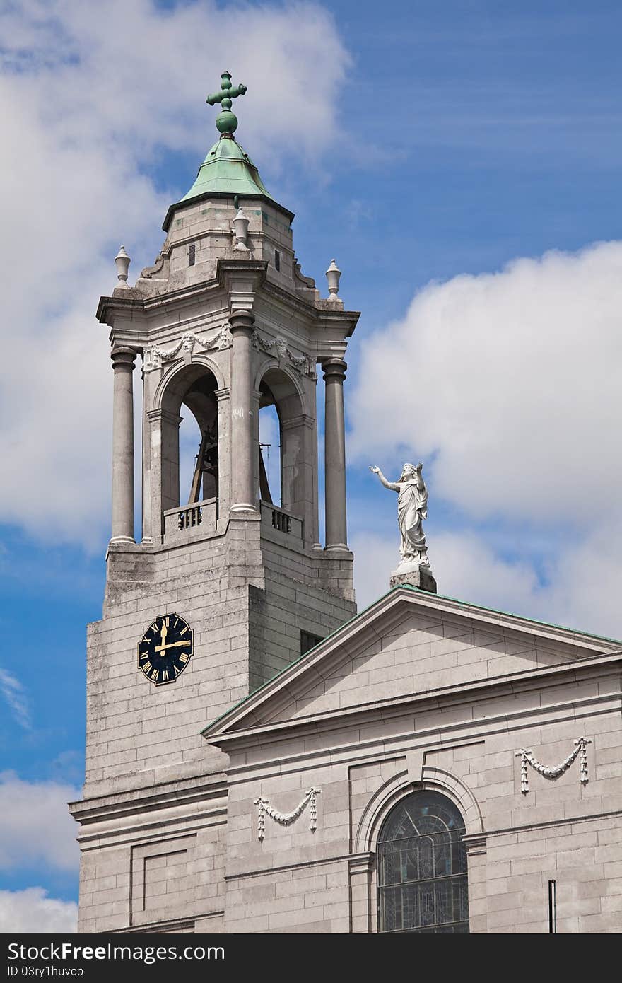 Tower of St. Paul church in Athlone, Ireland.