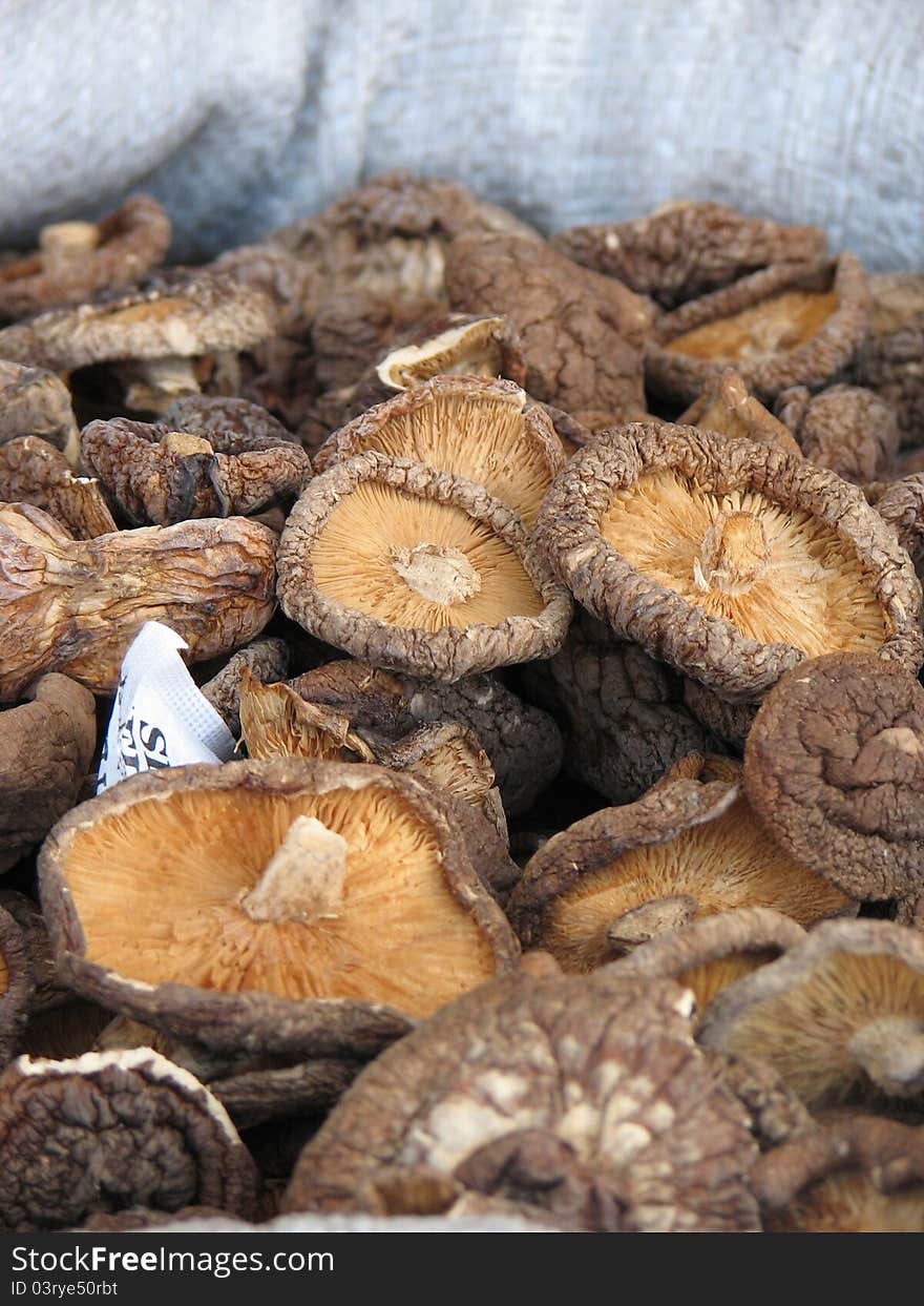 Dried mushrooms