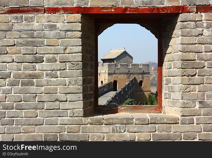 The great wall of beijing ,China. The great wall of beijing ,China