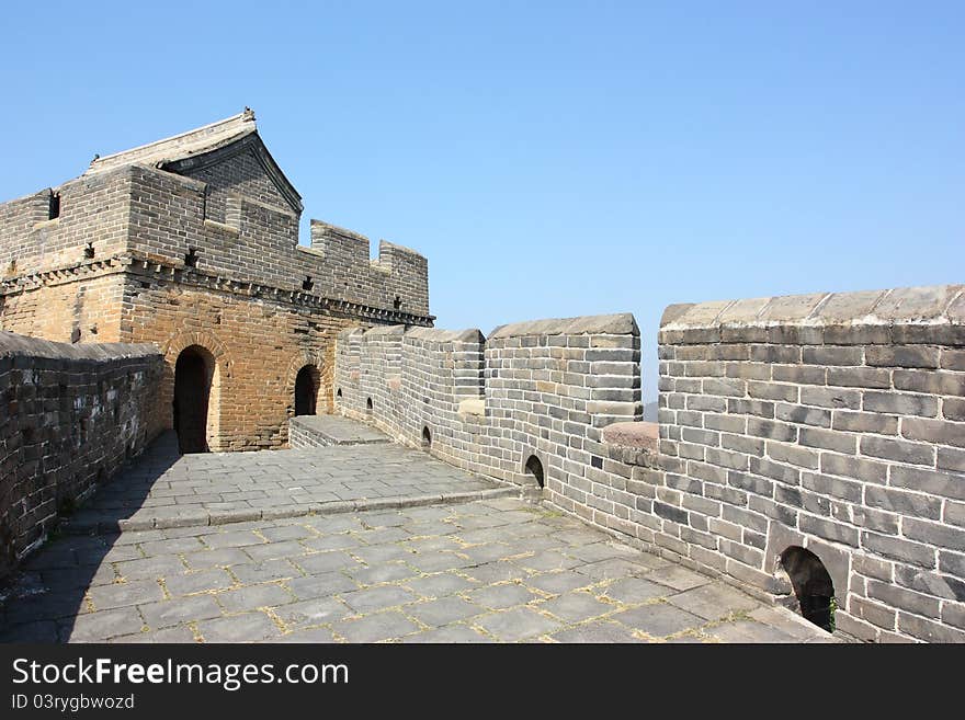 The great wall of beijing ,China. The great wall of beijing ,China