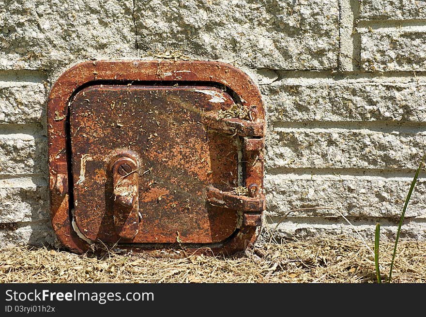 Old Rusted Metal Door