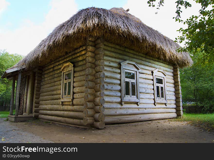 Old wooden house in Russia