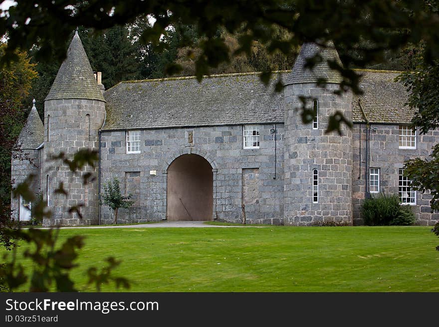 An old stable house in the grounds of Castle Fraser. An old stable house in the grounds of Castle Fraser.