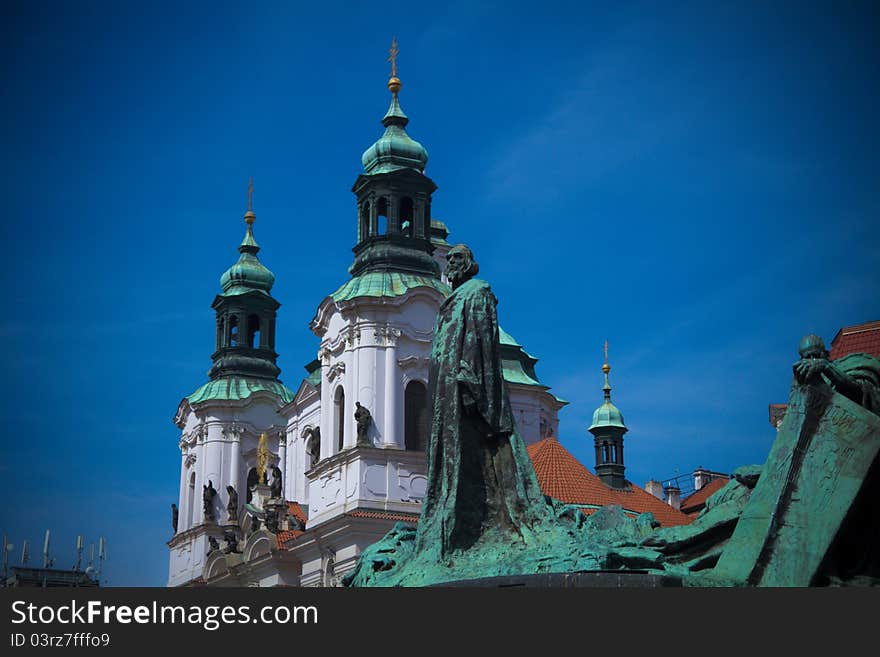 Jan Hus statue in Prague