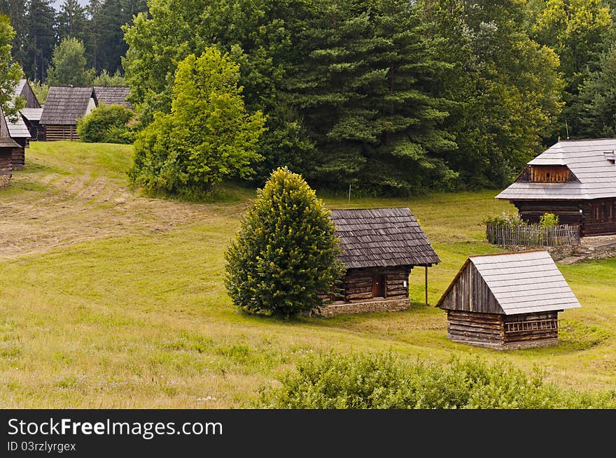 Traditional slovak village