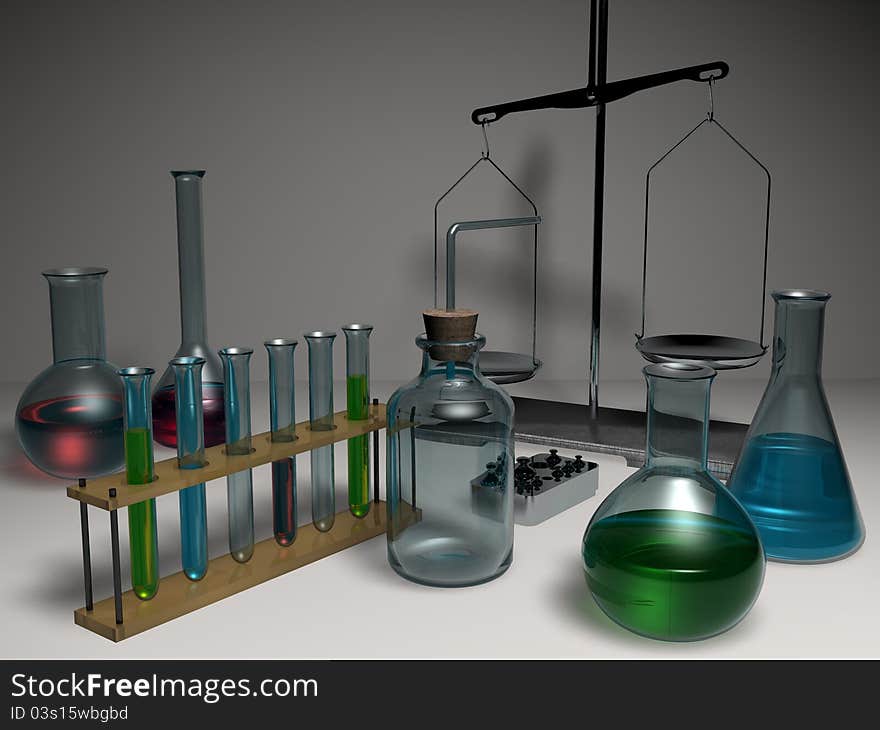 Glass objects for chemical analysis. Glass objects for chemical analysis.