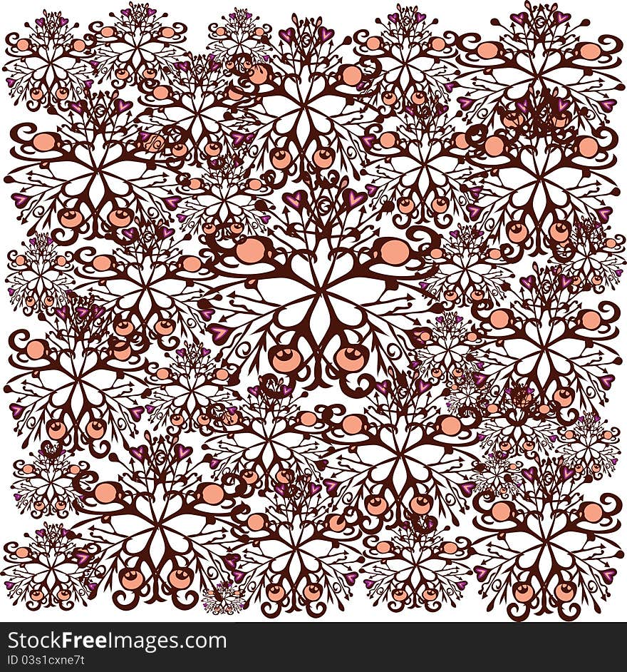 Background from elements of the pattern