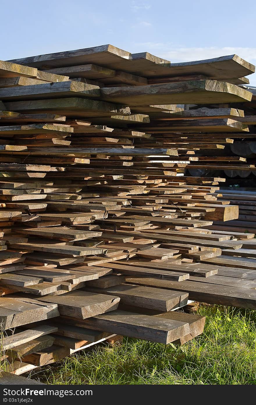 Composed of wooden planks from trees in the mountains
