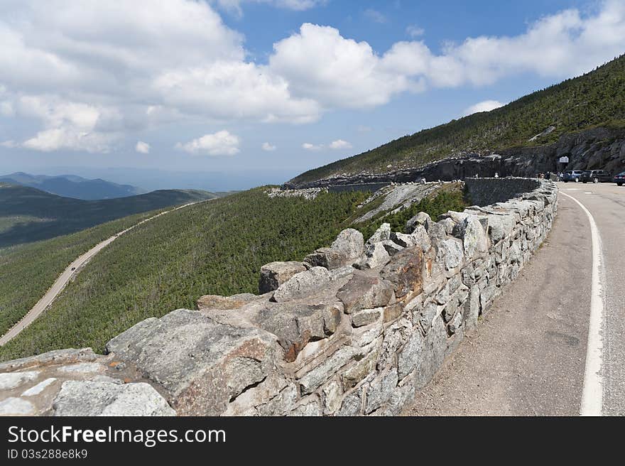 The single vehicular road leading up to the Whiteface Mountain Summit. The single vehicular road leading up to the Whiteface Mountain Summit.