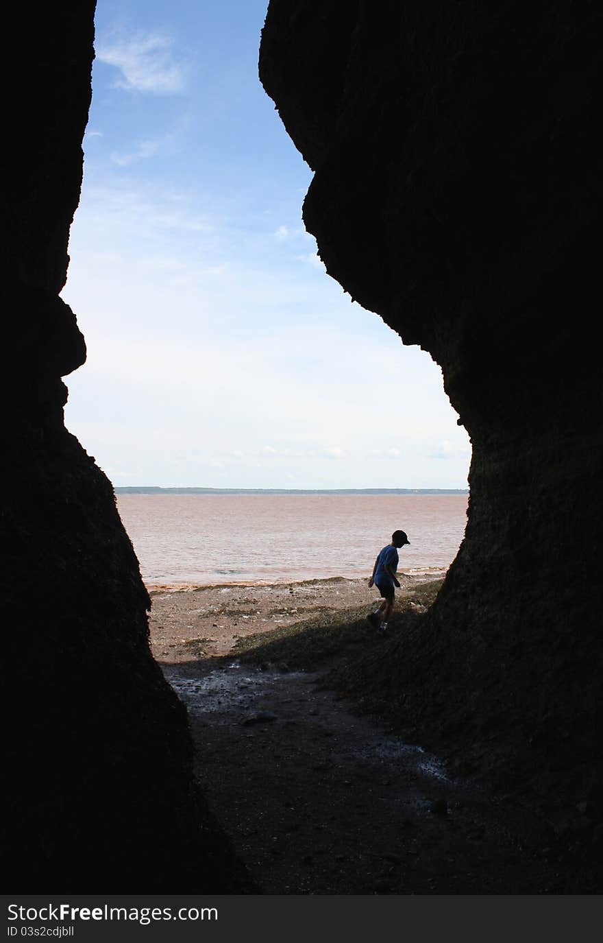 Boy on beach