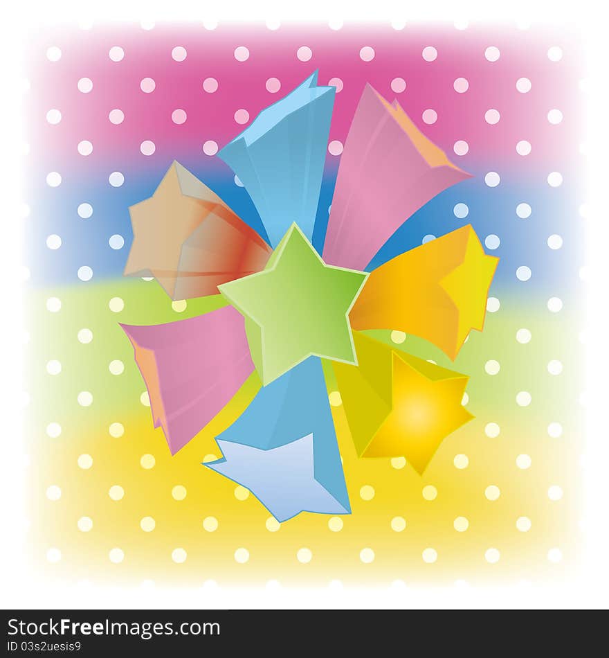 Vector Abstract Star Cover Background