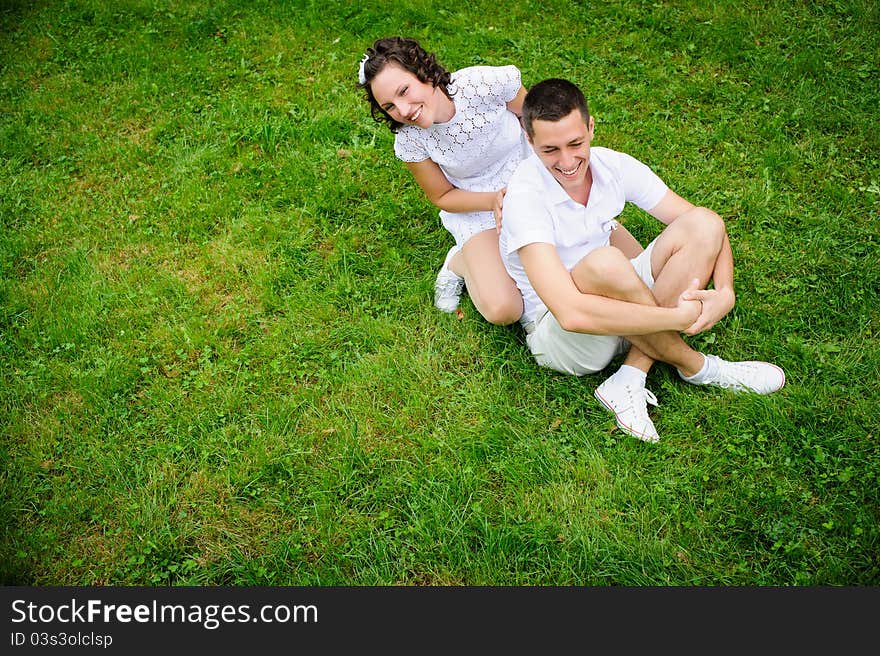 Happy romentic couple of young men and women, hugging. Happy romentic couple of young men and women, hugging