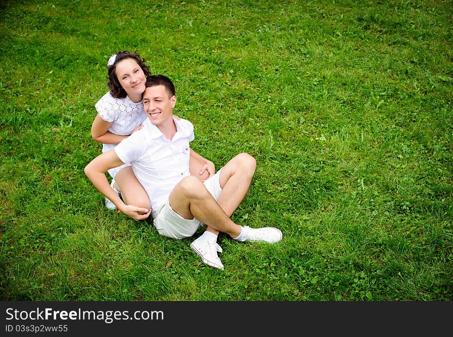 Happy romentic couple of young men and women, hugging. Happy romentic couple of young men and women, hugging