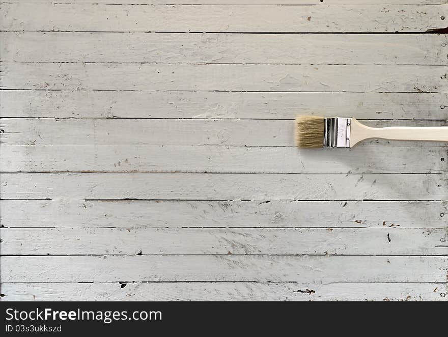 A background of weathered white painted wood. A background of weathered white painted wood