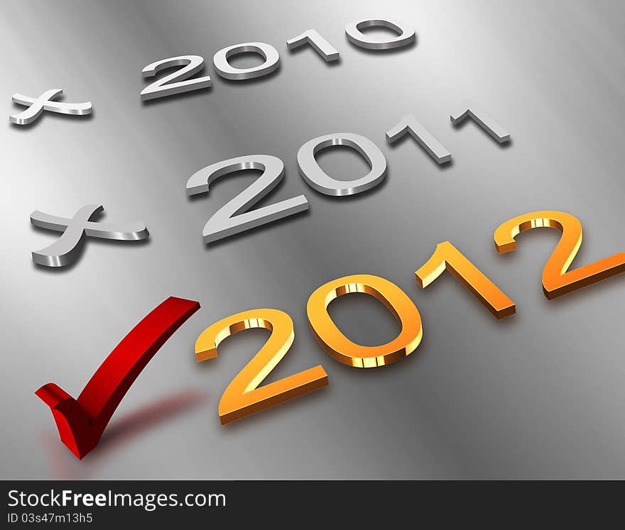 Check icon - with the 2012 gold symbol on a metal background. Check icon - with the 2012 gold symbol on a metal background