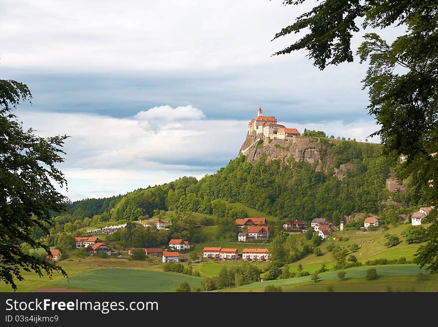 Medieval  castle on the hill. Austria