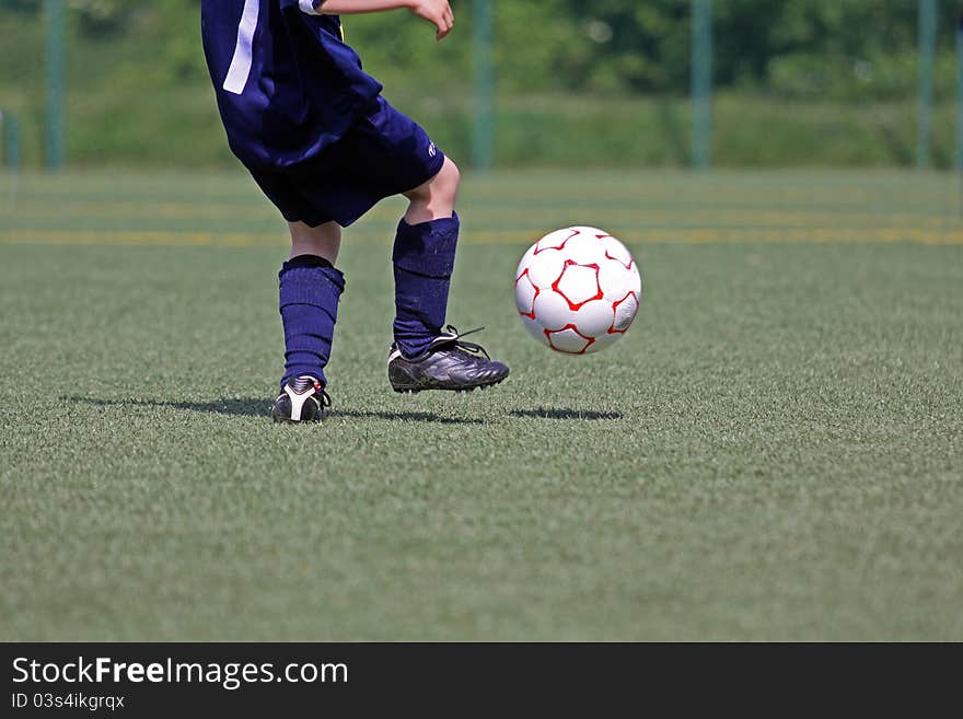 One Boy plays with a Ball. One Boy plays with a Ball