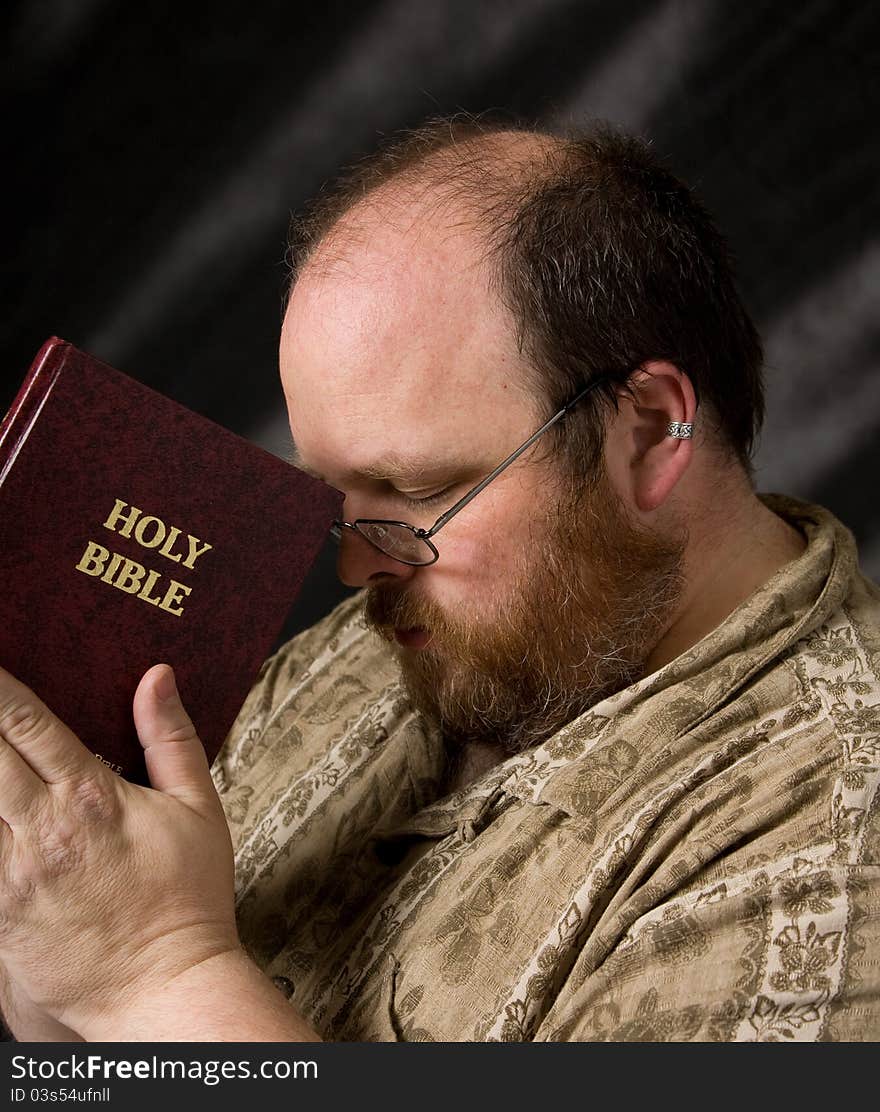 Man with bible