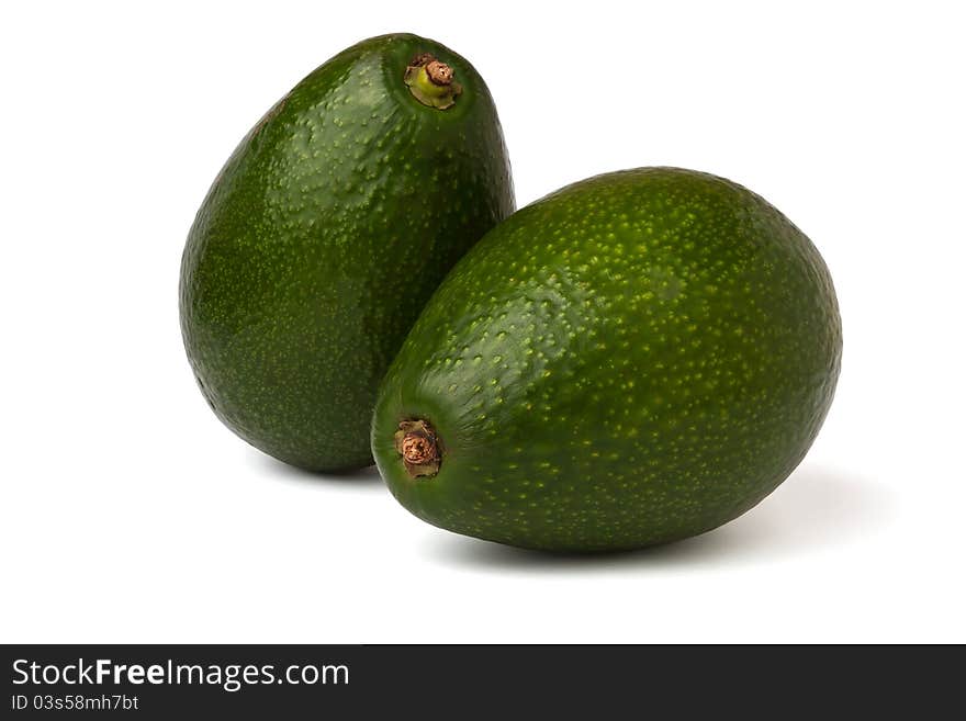 Two avocados