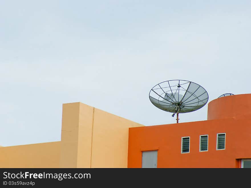 Communication building in Thai government university.