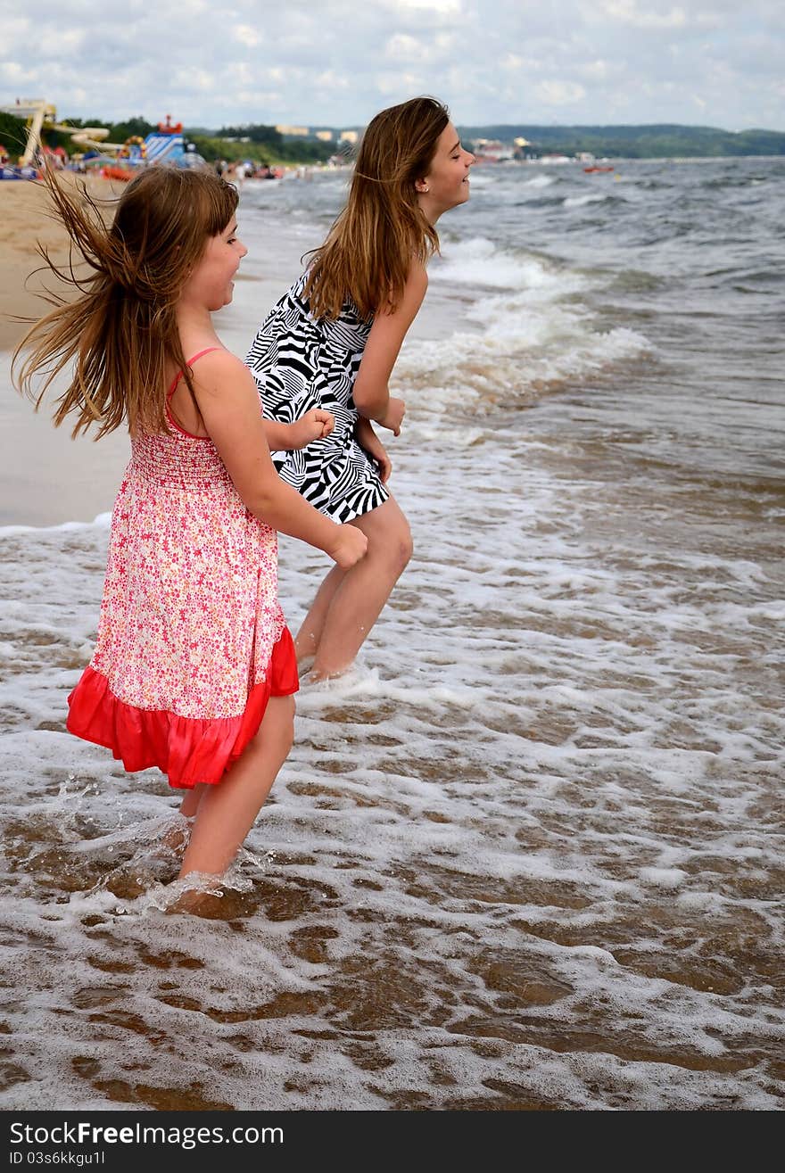 Wave fun for young girls. Wave fun for young girls