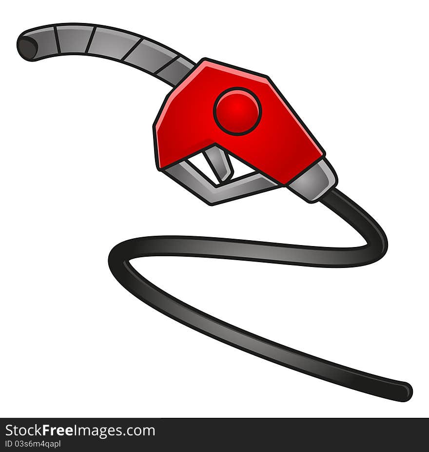 Illustration of fuel station icon created by vector